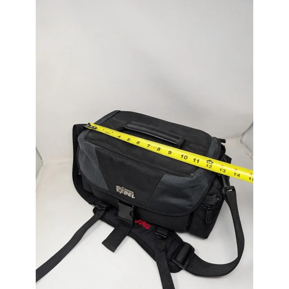 OEM‎ Canon Rebel Camera Shoulder Bag Travel Case Black With Dividers Padded